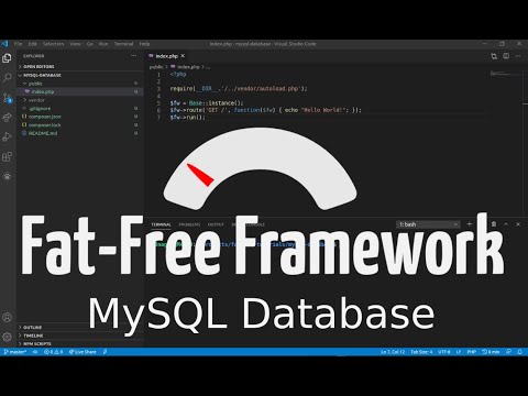 MySQL Databases - Fat-Free Framework 3.7 Tutorial - PHP