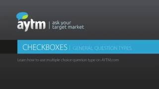 How to create multiple-choice survey questions – Checkboxes | AYTM Market Research