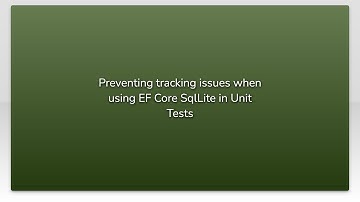 Preventing tracking issues when using EF Core SqlLite in Unit Tests