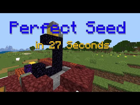 [WR] Minecraft Perfect Seed in 27 Seconds