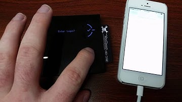 Mooltipass with Apple lightning adapter