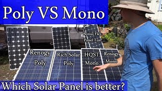 Amazon.com Solar Panels: Mono vs Poly  Real World Test  Worth the $$?