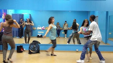 Marcelo Bal and Olga, Natasha, Dasha zouk class 22/08/12
