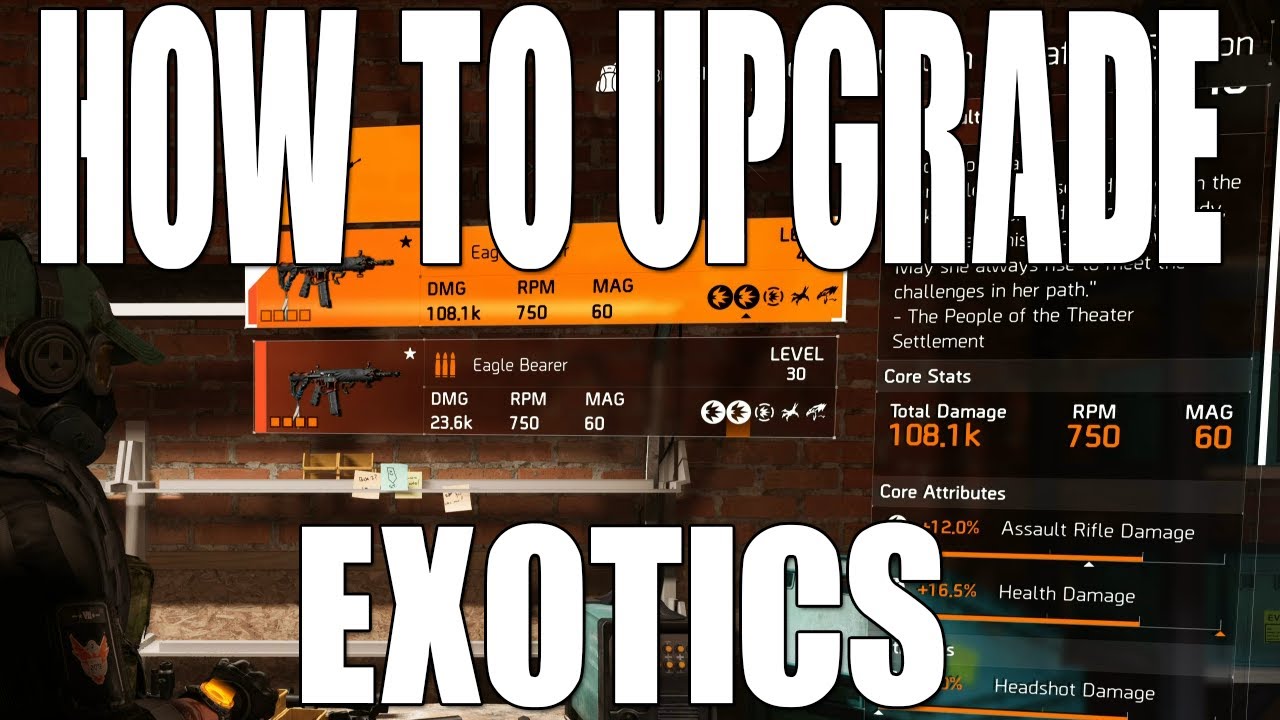 The Division 2 -How To Reconfigure Exotics - TU9