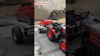 Rc tractor _ remote wala tractor _ mahindra tractor trolley toy #shortsfeed