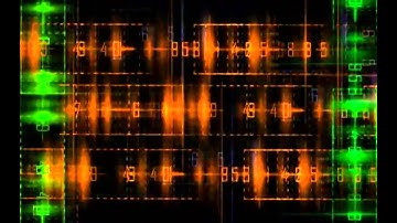 Matrix Numbers Motion Background