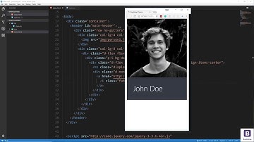 69.Bootstrap 4:  Main Header