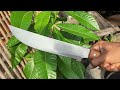 Membuat golok dari besi tapak ban traktor potong padi(full video)
