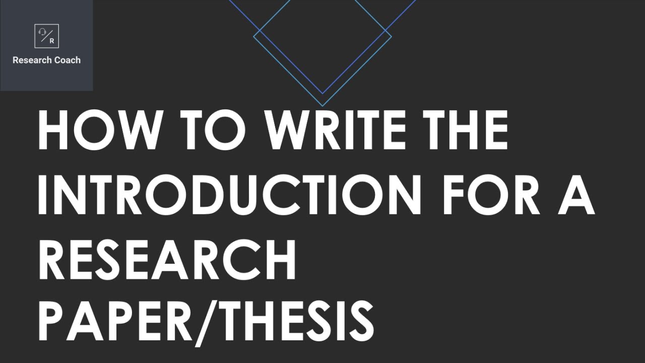 introduction of research thesis