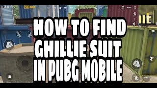 How To Find Ghillie Suit In Pubg Mobile Training Mode