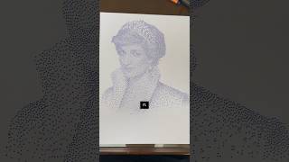 Princess Diana princessdiana pointillism dotartwork dotartist dotdrawing stipplingdrawing