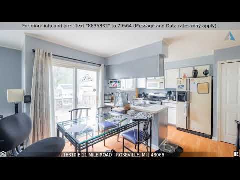 16310 E 11 MILE Road, Roseville, MI home video tour