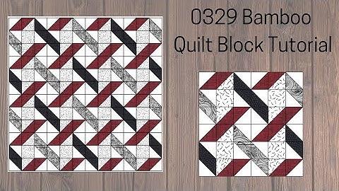 0329 Bamboo Quilt Block Tutorial | Block of the Day 2023 | Rotary Cutting | AccuQuilt