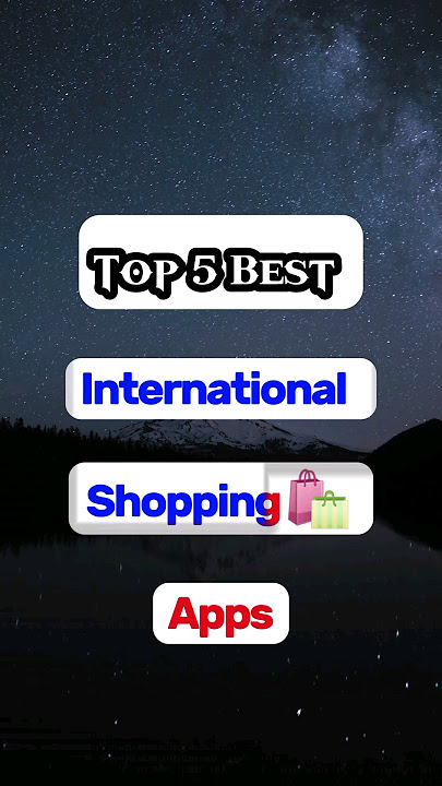 Top 5 Best international Shopping Apps #shopping #apps #ar_tnm #tach #shorts #topbest #app #newapps