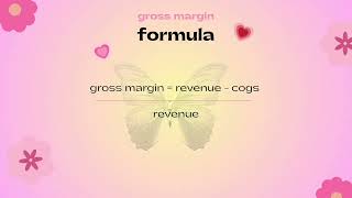 MARKUP, MARKDOWN, GROSS MARGIN