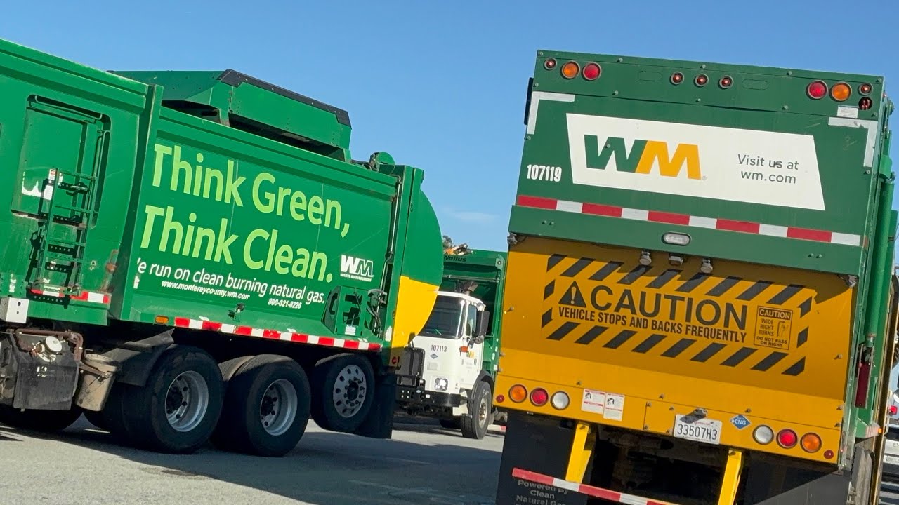 Late day trash collection 