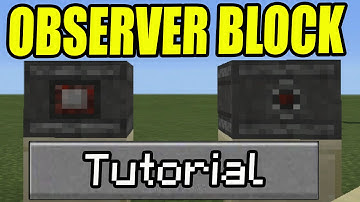 "OBSERVER BLOCK" GAMEPLAY TUTORIAL GUIDE - Update 0.15/1.11 - Minecraft PE (Pocket Edition)