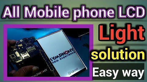 LCD Light Problem From ic or lcd connector How to know it | All phone Display light jumper solution
