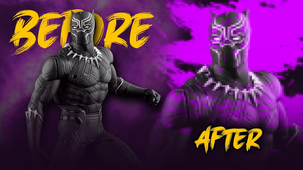 Epic black panther Photo Manipulation Transformations | Before and After