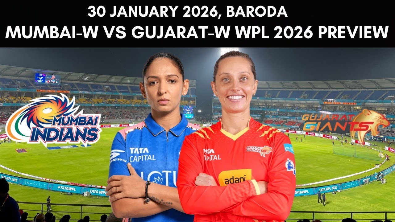 WPL 2026: Mumbai Indians Women vs Gujarat Giants Women Preview - 30 January 2026 | MI-W vs GG-W
