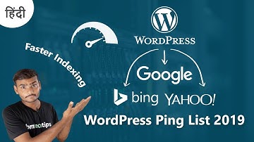 WordPress Ping List for Faster Indexing Of New Post 2019