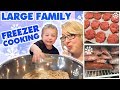 Large Family Freezer Cooking: 15 Dozen Baked Oatmeal Muffins, Burgers, Tuna Cakes, | Freezer Meals