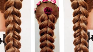 2 Strand Pull Thru Braid|Pull Through Braid Two Strand Braid Hairstyle