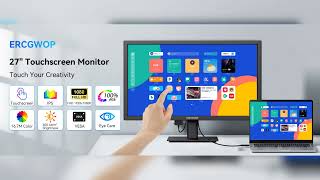 Ercgwop 27 Inch Touchscreen Monitor