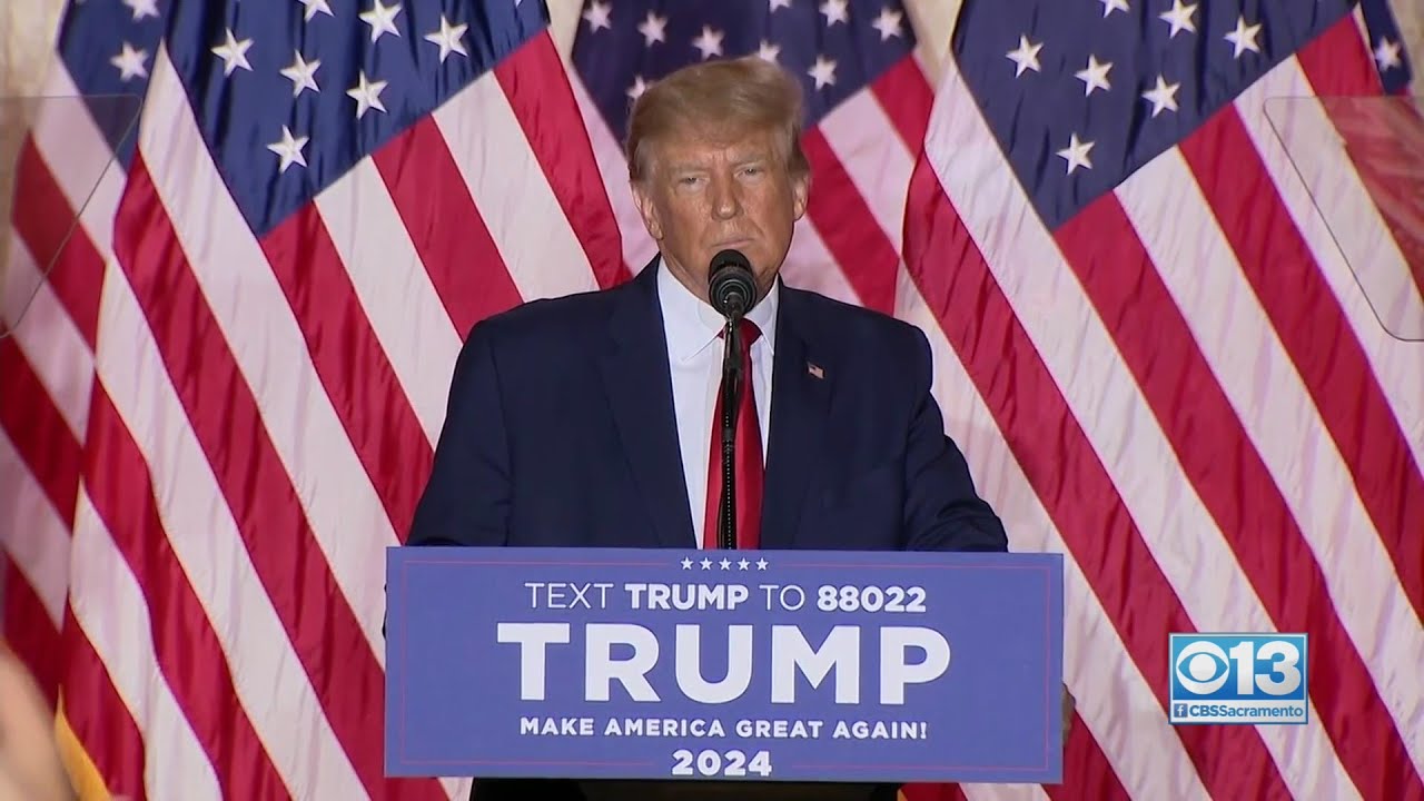 Trump launches 2024 bid for presidency YouTube