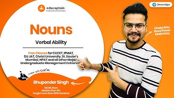 2. Nouns Part 2 - FREE Classes for CUCET, IPMAT, DU JAT, etc. | Journey with educaptain