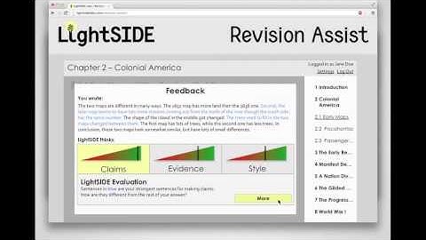 LightSIDE Revision Assist - Draft 1