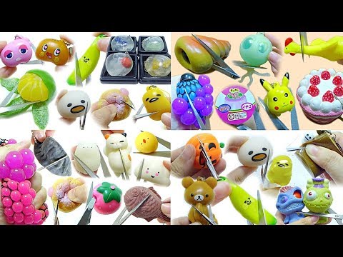 ASMR Compilation Cutting Open Squishy Squeeze 40 Minutes No Talking No Music