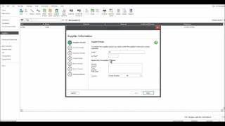 Sage 50 Accounts Training - Supplier Module Part 9 - Adding New Suppliers