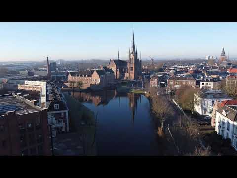 Kasteel Woerden drone opname februari 2021