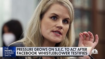 Pressure grows on SEC to act following Facebook whistleblower testimony