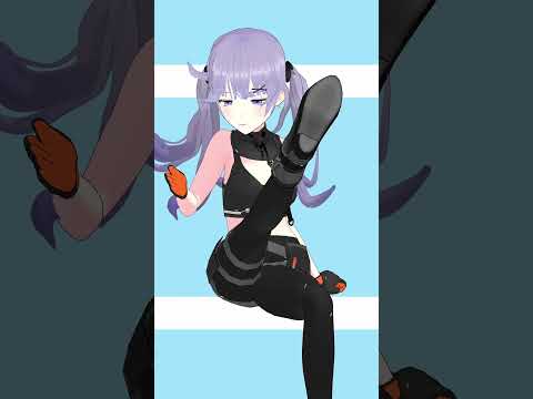 【MMD】カッコよく投げキッス！#shorts 【Vtuber/夜口紫狼】