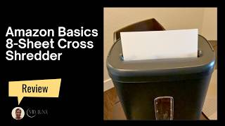 Amazon Basics 8-Sheet Cross-Cut Shredder Review | High Security P-4 Paper & Credit Card Shredder