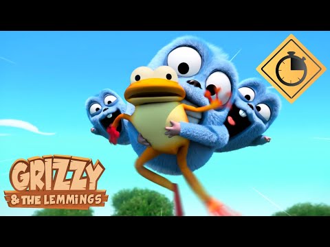 Compilation: Top Animals Around The World Grizzy x Les Lemmings 15 Min Cartoon