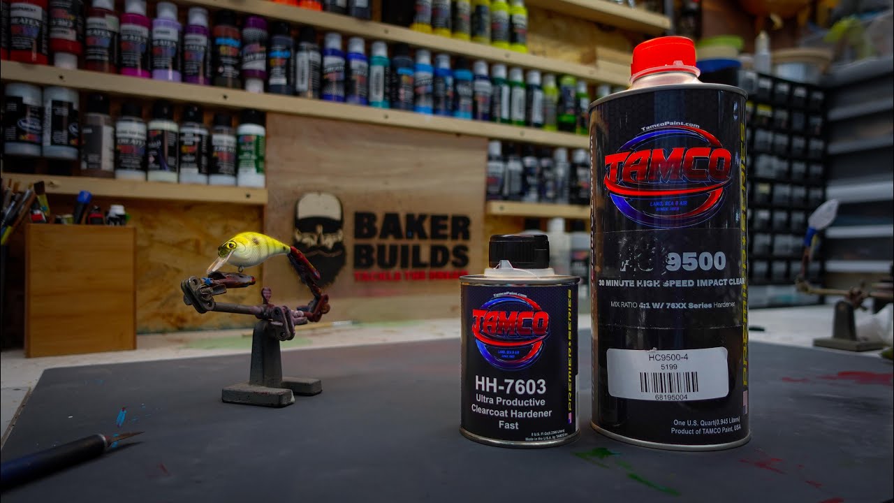 Lure Clear Coating With Tamco 9500 // Baker Builds Lure Workshop Ep.2