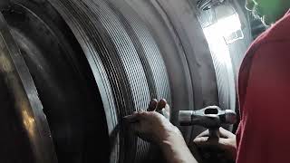 Capital Overhauling of 250 MW Steam Turbine Part -24/ Replacement of Rotor Sealing Strip