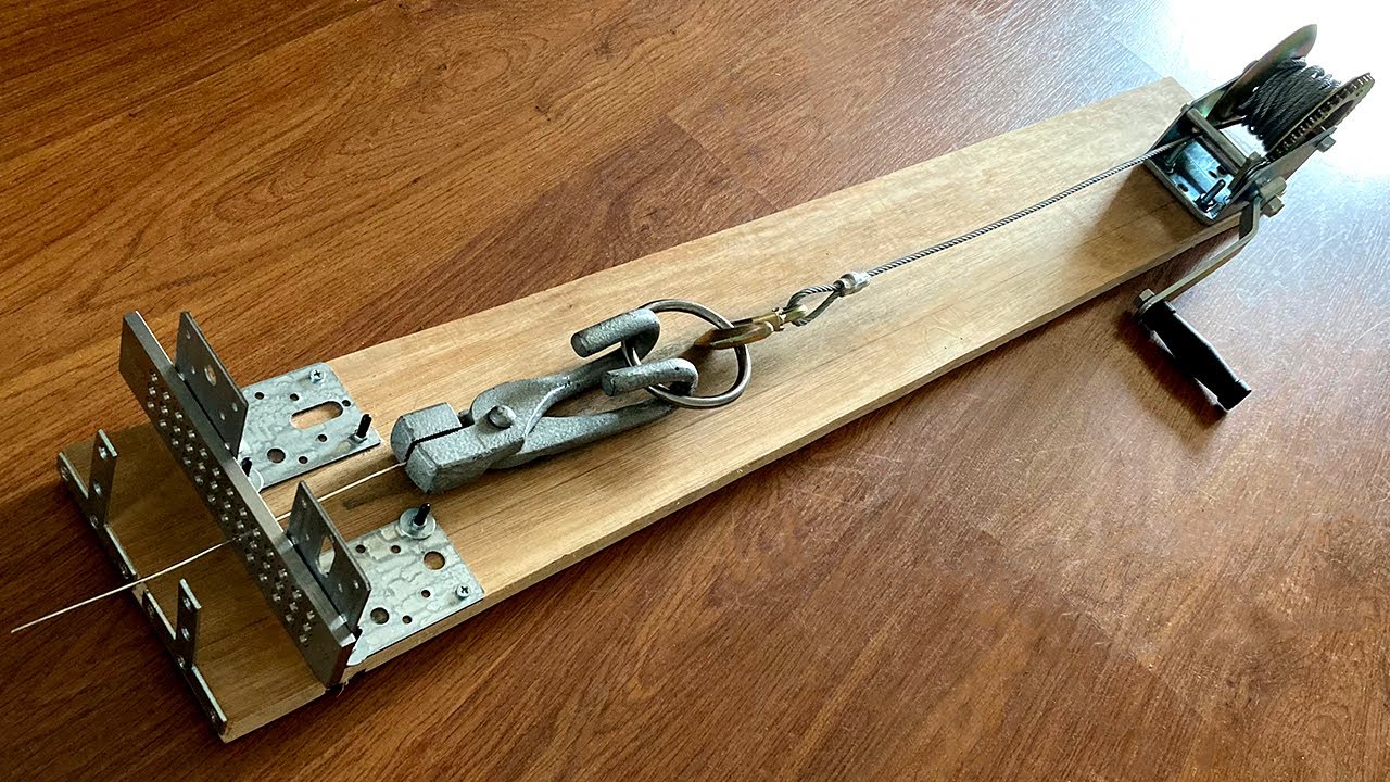 Making A Table Top Draw Bench For Wire Making YouTube making-a-table-top-draw-bench-for-wire-making-youtube