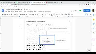 Low Key PD: Google Docs - Insert - Special Characters