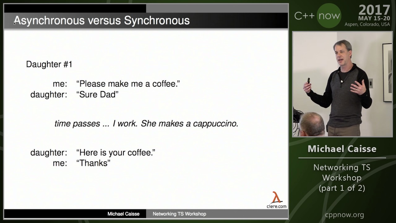 C++Now 2017: Michael Caisse “Networking TS Workshop (part 1 of 2 ...