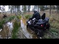 ATV riding with TGB Blade 1000 and Honda Rancher 350