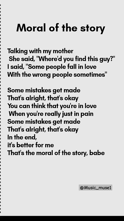 Moral of the story Song by Ashe #song #music #lyrics #cover #lyricvideo #ashe