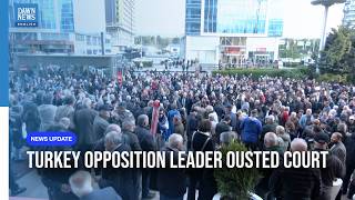 Thousands Gather at Party HQ After Turkish Court Ousts Opposition Leader | Dawn News English