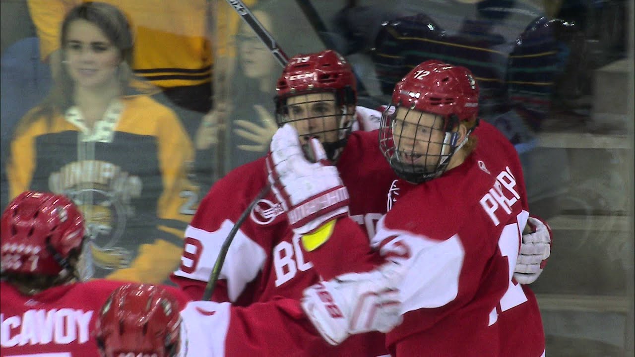 BU Hockey Goal Highlights at Quinnipiac (12/12/15) YouTube