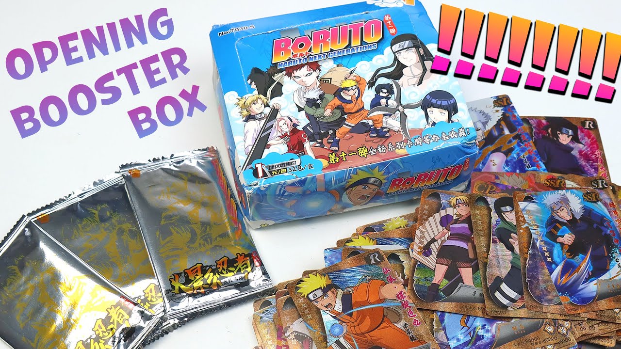 Unboxing Boruto Naruto Next Generation Trading Cards Booster Box