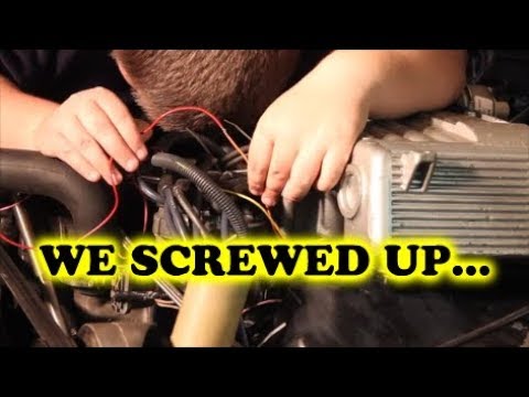 WE SCREWED UP THE FOXBODY.....(Engine Bay Wiring And Fixing Alternator