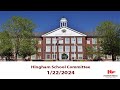 Hingham school committee meeting 12224